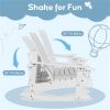 Outdoor solid wood rocking chair for children