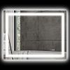 HOMCOM LED Bathroom Mirror with Lights, 39" x 32" Backlit Front Lit LED Mirror for Bathroom, Anti-Fog, Memory, Infinite Color Temperature