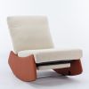 Modern Rocking Chair Recliner, Comfy Rocker Nursery Chair with Footrest, Accent Reading Chair, Upholstered Lounge Chair for Relaxing, Resting