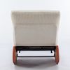 Modern Rocking Chair Recliner, Comfy Rocker Nursery Chair with Footrest, Accent Reading Chair, Upholstered Lounge Chair for Relaxing, Resting