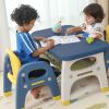 Kids Table and Chairs Set Safe for Children - New 2023 Activity Table for Kids - Ideal for Drawing and Painting Toddler Table