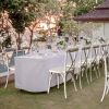 1pcs X- back Garden Plastic Folding Chair White