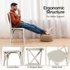 1pcs X- back Garden Plastic Folding Chair White