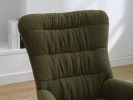 Nursery Rocking Chair, Teddy Upholstered Glider Rocker, Rocking Accent Chair with High Backrest, Comfy Rocking Accent Armchair for Living Room
