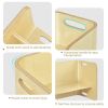 3 Pieces Kids Wooden Table and Chair Set