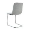 Modern simple light luxury dining Light Grey chair home bedroom stool back student desk chair metal leg (silver)(set of 2)