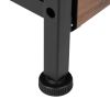 Set of 2 Nightstands with Charging Station, Bed Side Table with Non-woven Drawers, Shelves for Bedroom Living Room, End Table with USB Outlets