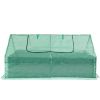 8X4X2 Ft Outdoor Raised Planter With 2 Zipper Screens Cover For Plants, Vegetables And Flowers