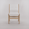Hengming PU dining chair, no armrest with wooden legs, suitable for kitchen, dining room, living room, bedroom and other occasions,set of 2