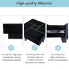ON-TREND Unique Design Coffee Table with 4 Hidden Storage Compartments, Square Cocktail Table with Extendable Sliding Tabletop