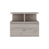 Nightstand Floating Flopini, Bedroom, Light Gray