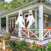 2pcs, 47" Halloween Ghost Windsocks Decorations With LED Light Outdoor Halloween Decorations Hanging Ghost Windsocks D√©cor For Halloween