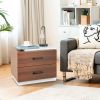 Modern Nightstand with 2 Drawers for Bedroom Living Room
