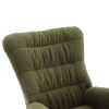 Nursery Rocking Chair, Teddy Upholstered Glider Rocker, Rocking Accent Chair with High Backrest, Comfy Rocking Accent Armchair for Living Room