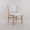 Hengming PU dining chair, no armrest with wooden legs, suitable for kitchen, dining room, living room, bedroom and other occasions,set of 2