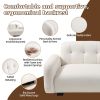 81.48 Modern Sofa Couch,3-Seater Teddy Sofa Sectional with wooden Legs for 3-4 Persons, Upholstered Deep Seat Love Seat Sofa Chaise for Living Room