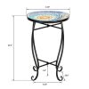 Artisasset Blue Hawaiian Sun Mosaic Round Terrace Bistro Table