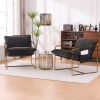 2 Chairs in 1 Box, Upholstered Hanging Armchair with Arm PocketsMetal frame, gold-plated craftsmanship