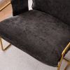 2 Chairs in 1 Box, Upholstered Hanging Armchair with Arm PocketsMetal frame, gold-plated craftsmanship