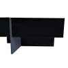 ON-TREND Unique Design Coffee Table with 4 Hidden Storage Compartments, Square Cocktail Table with Extendable Sliding Tabletop
