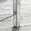 W 40 "X D 20" X H 20 "Curved border carved mirror coffee table: Silver mirror glass tabletop with sparkling diamond edge frame and crystal mirror legs