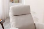 COOLMORE Rocking Chair, Modern Glider Chair, Recliner Armchair with Wood Legs and Side Pocket