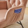 Rocking Chair with High Back Upholstered Rocking Chair Modern Rocking Chair for Living Room, Nursery and Bedroom
