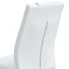 Modern dining chairs, dining room chairs, and golden leg cushioned chairs made of artificial leather, suitable for kitchens, living rooms, bedrooms