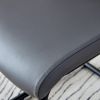 1 table and 8 chairs set.A rectangular dining table with a 0.39-inch imitation marble tabletop and black metal legs.Paired with 8 chairs with PU leath