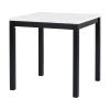 5-piece Counter Height Dining Table Set with One Faux Marble Top Dining Table and Four Velvet-Upholstered Chairs,Grey