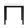 5-piece Counter Height Dining Table Set with One Faux Marble Top Dining Table and Four Velvet-Upholstered Chairs,Grey