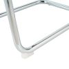 Modern simple light luxury dining Dark Grey chair home bedroom stool back student desk chair metal leg (silver) (set of 2)