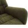 Nursery Rocking Chair, Teddy Upholstered Glider Rocker, Rocking Accent Chair with High Backrest, Comfy Rocking Accent Armchair for Living Room