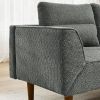 Convertible Futon Sofa Bed, Comfy Loveseat Sleeper Sofa with Adjustable Armrest, Strengthen Wood, Thick Padded Cushion