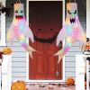 2pcs, 47" Halloween Ghost Windsocks Decorations With LED Light Outdoor Halloween Decorations Hanging Ghost Windsocks D√©cor For Halloween