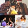 ZK20 Customized Photo Moon Lamp Personalized Kids Wife's Gifts Night Light USB Charging Tap Control 2/3 Colors Lunar Light