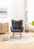 Rocking Chair, Soft Teddy Velvet Fabric Rocking Chair for Nursery