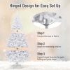 6' / 7.5' / 9' Hinged Artificial Christmas Tree with Metal Stand