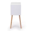 Nightstand with 2 Drawers, Bedside Tables with Solid Wood Legs and Storage, End Table, Side Table, Bedside Furniture for Bedroom, Living Room
