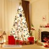 6' / 7.5' / 9' Hinged Artificial Christmas Tree with Metal Stand