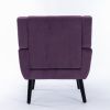 Modern Soft Velvet Material Ergonomics Accent Chair Living Room Chair Bedroom Chair Home Chair With Black Legs For Indoor Home