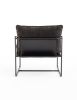 2 Chairs in 1 Box, Upholstered hanging armchair with arm pocket metal frame