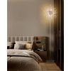 Modern Crystal Floor Lamp (9-Light, 70-Inch, Chrome), Standing Lamp with Footswitch, LED Floor Lamp (Bulbs NOT Included)
