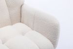 Rocking Chair, Soft Teddy Velvet Fabric Rocking Chair for Nursery