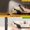 LED Floor Lamp,18W Super Bright, Adjustable Stepless Colors & Brightness Gooseneck, Eye Caring Reading with Remote& Touch Control