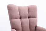 Rocking Chair, Soft Teddy Velvet Fabric Rocking Chair for Nursery