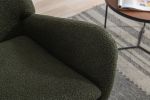 35.5 inch Rocking Chair, Soft Teddy Velvet Fabric Rocking Chair for Nursery