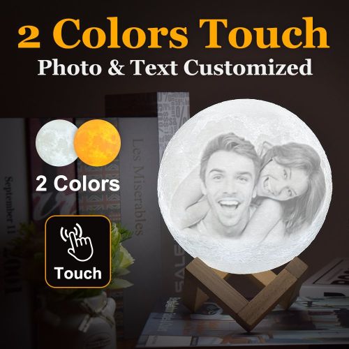 ZK20 Customized Photo Moon Lamp Personalized Kids Wife's Gifts Night Light USB Charging Tap Control 2/3 Colors Lunar Light ZK20 Customized Photo Moon Lamp Personalized Kids Wife's Gifts Night Light USB Charging Tap Control 2/3 Colors Lunar Light