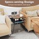 3-tier Compact Side End Table with Storage Shelf