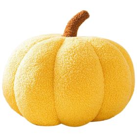 Halloween Pumpkin Throw Pillow Cute Plush and Decorative Ball Pillow (Color: yellow, size: 35cm)
